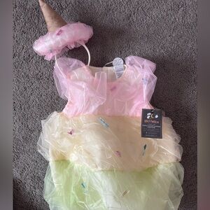 Pottery Barn kids ice cream Halloween costume NWT